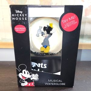 BRAND NEW Disney Mickey Mouse Musical WaterGlobe